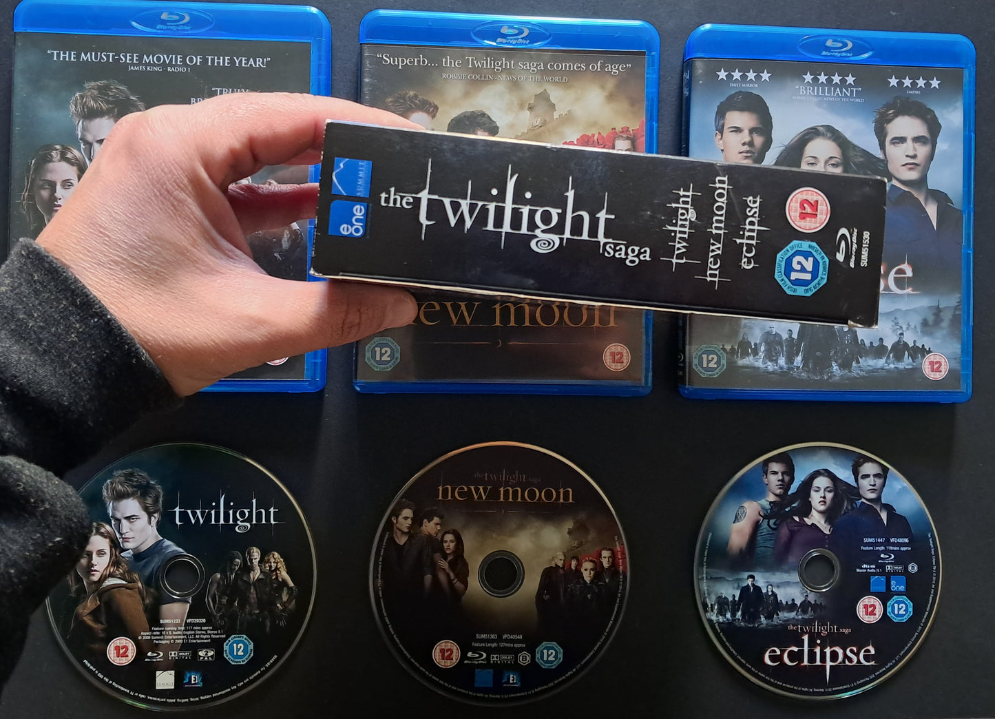 Twilight Trilogy Blu Ray (2008, 2009, 2010)