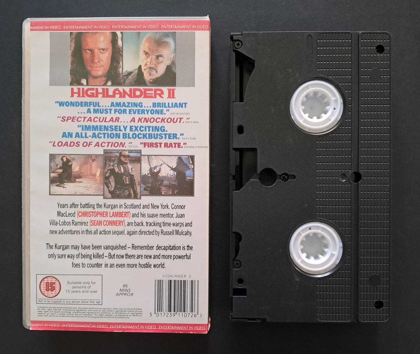 Highlander 2: The Quickening VHS (Russell Mulcahy, 1991)