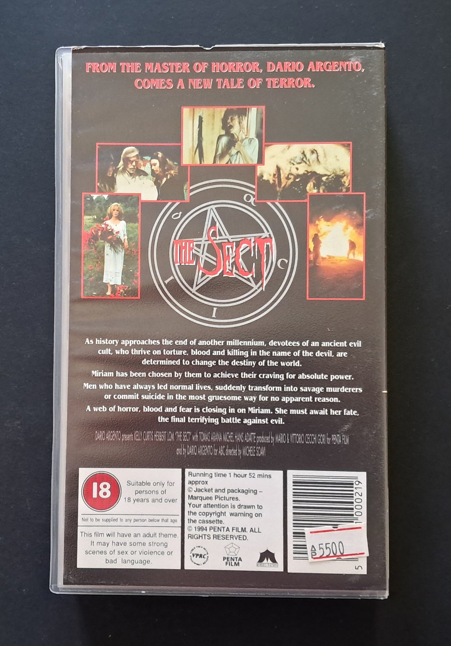 The Sect aka La Setta VHS (Michele Soavi, 1991)