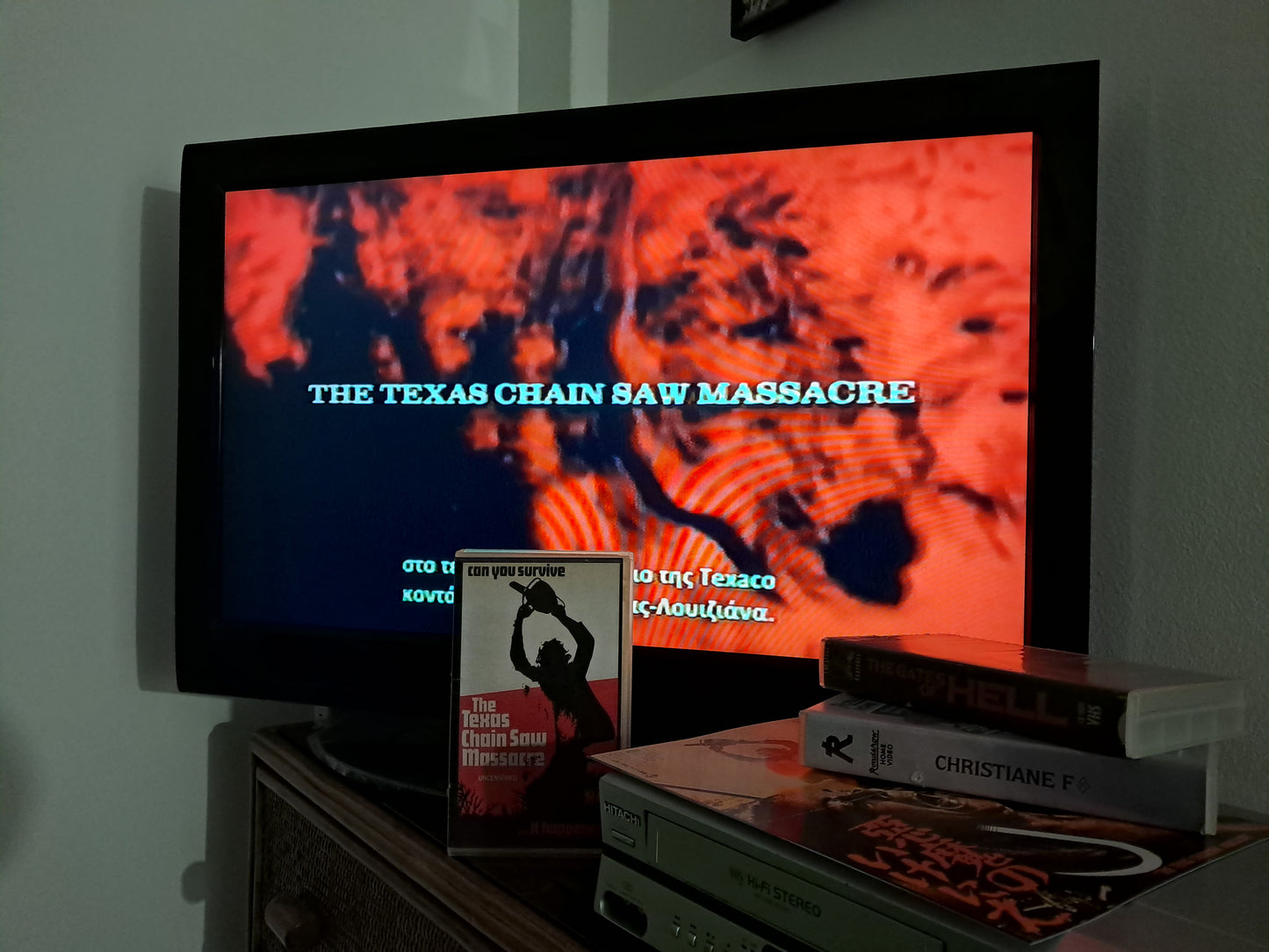 The Texas Chainsaw Massacre VHS + Poster (Tobe Hooper, 1974)