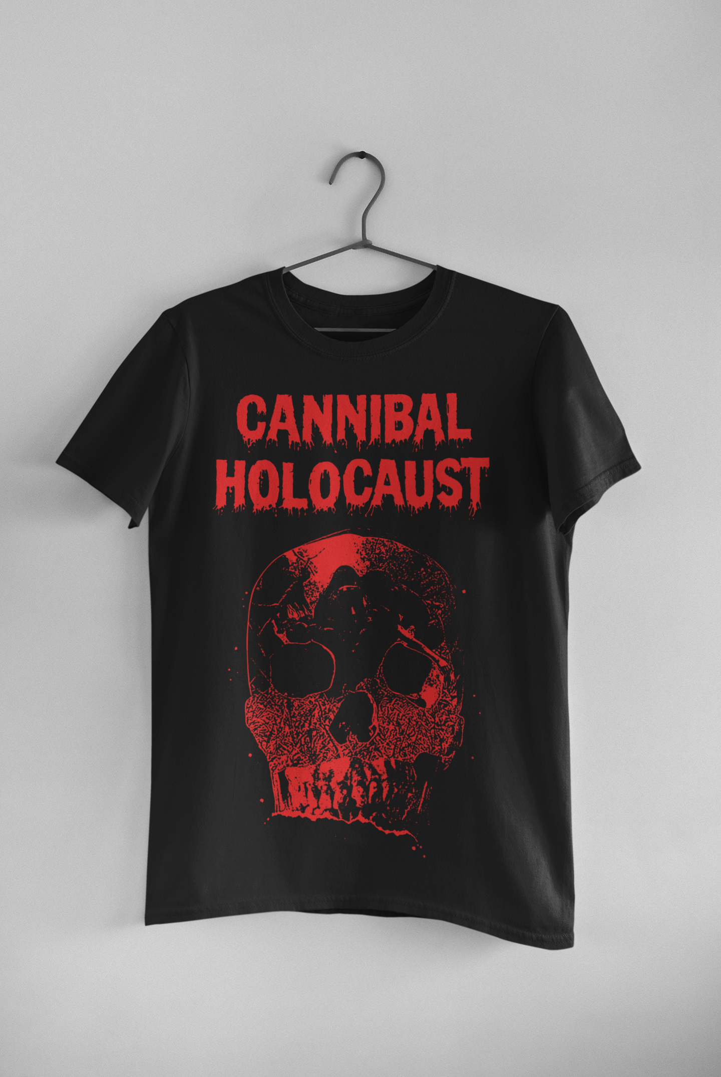 Cannibal Holocaust VHS Cover Inspired T-Shirt Μαύρο