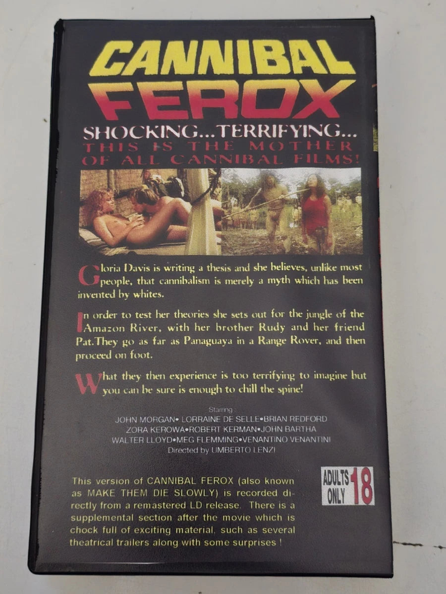 Cannibal Ferox VHS (Umberto Lenzi, 1981)
