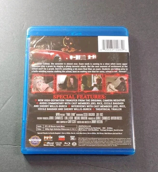 Final Exam Blu Ray (Jimmy Houston, 1981)