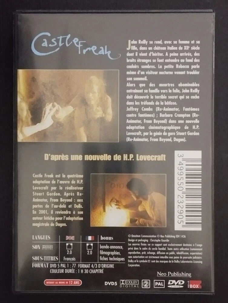 Castle Freak DVD (Stuart Gordon, 1995)