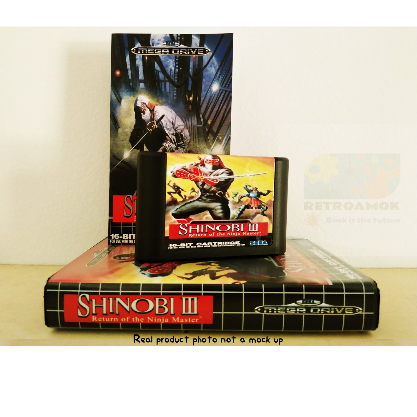 Shinobi 3: The Return of the Ninja Master (Mega Drive 2, 1993, Boxed, Manual, PAL)