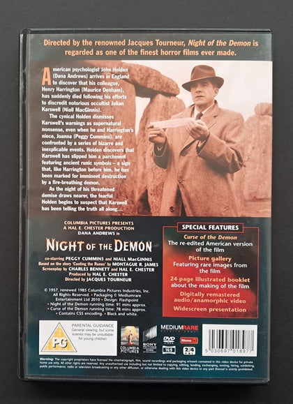 Night of the Demon DVD ( Jacques Tourneur, 1957)