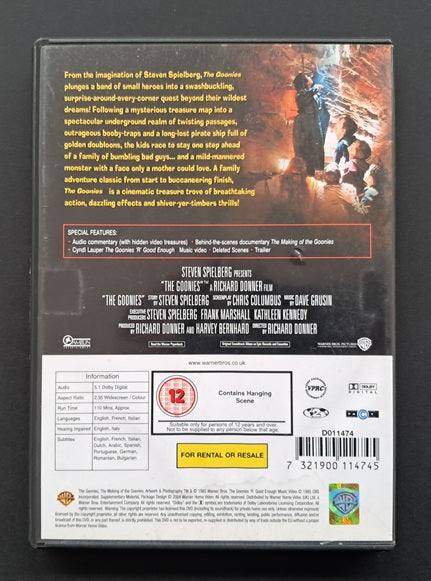 The Goonies DVD (Richard Donner, 1985)