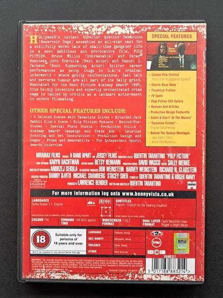 Pulp Fiction Double DVD (Quentin Tarantino, 1994)