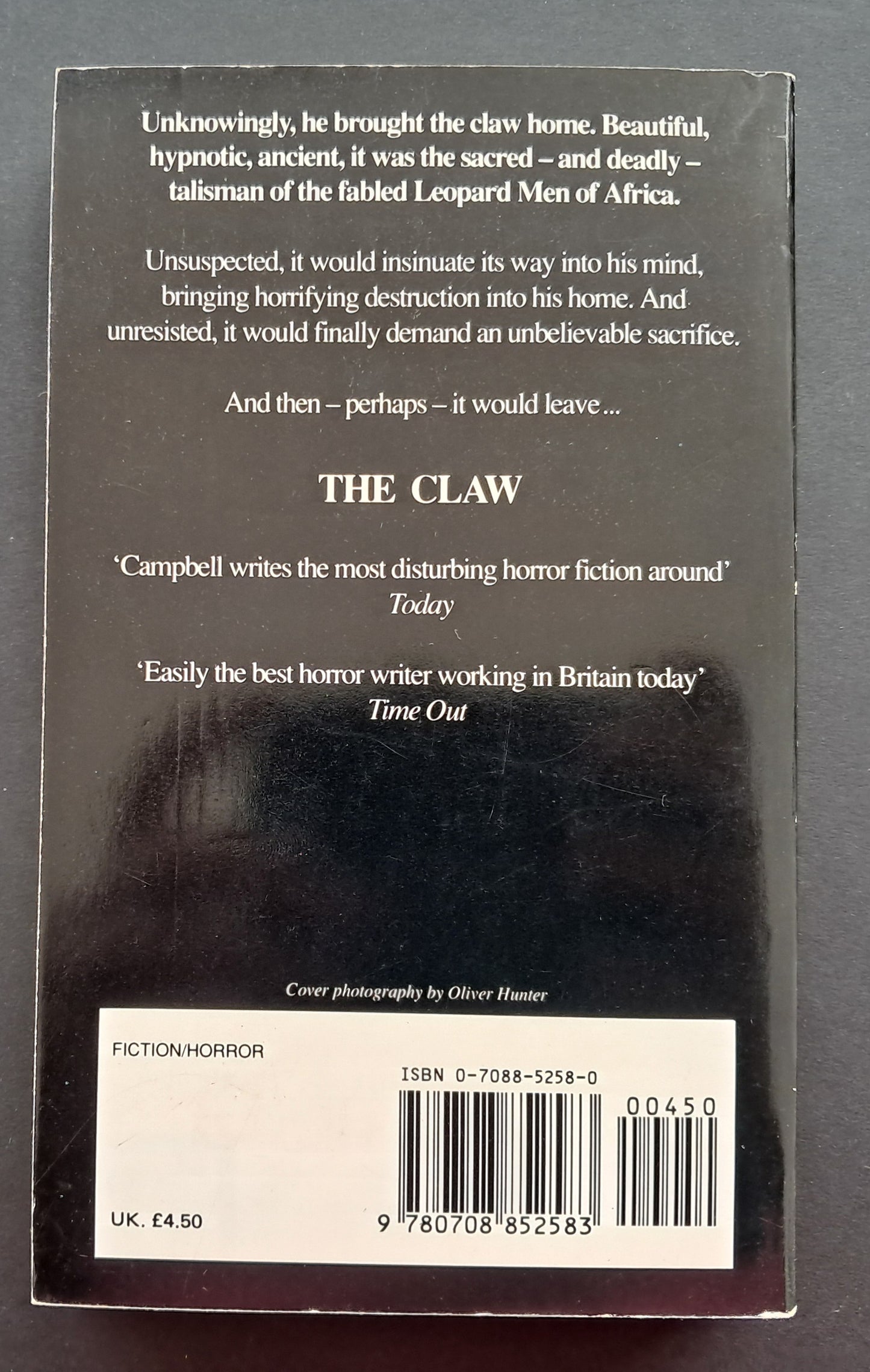 The Claw Βιβλίο (Ramsey Cambell, Warner Books)