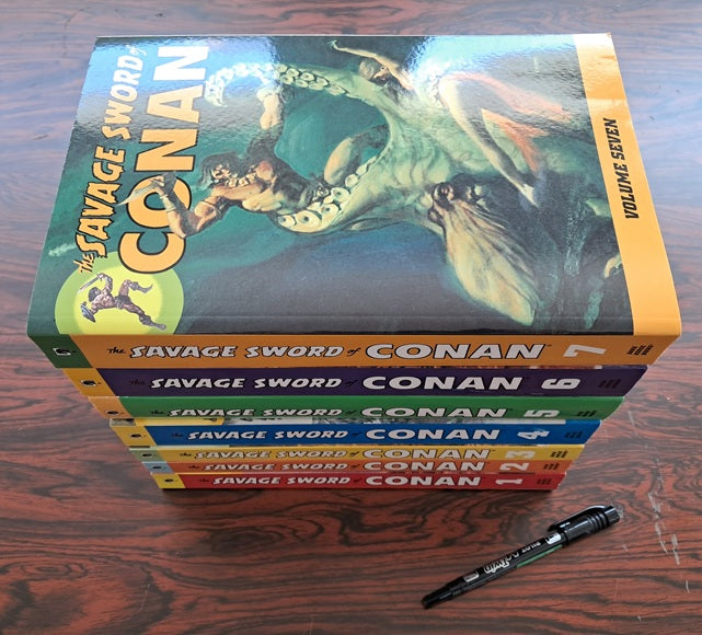 The Savage Sword of Conan 1-7 Books (Dark Horse)