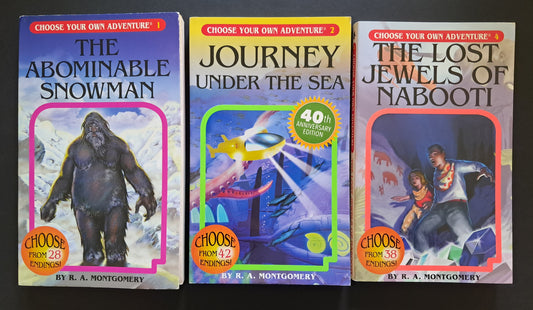 5 Βιβλία της σειράς "Choose your own adventure", solo gamebooks σε πακέτο