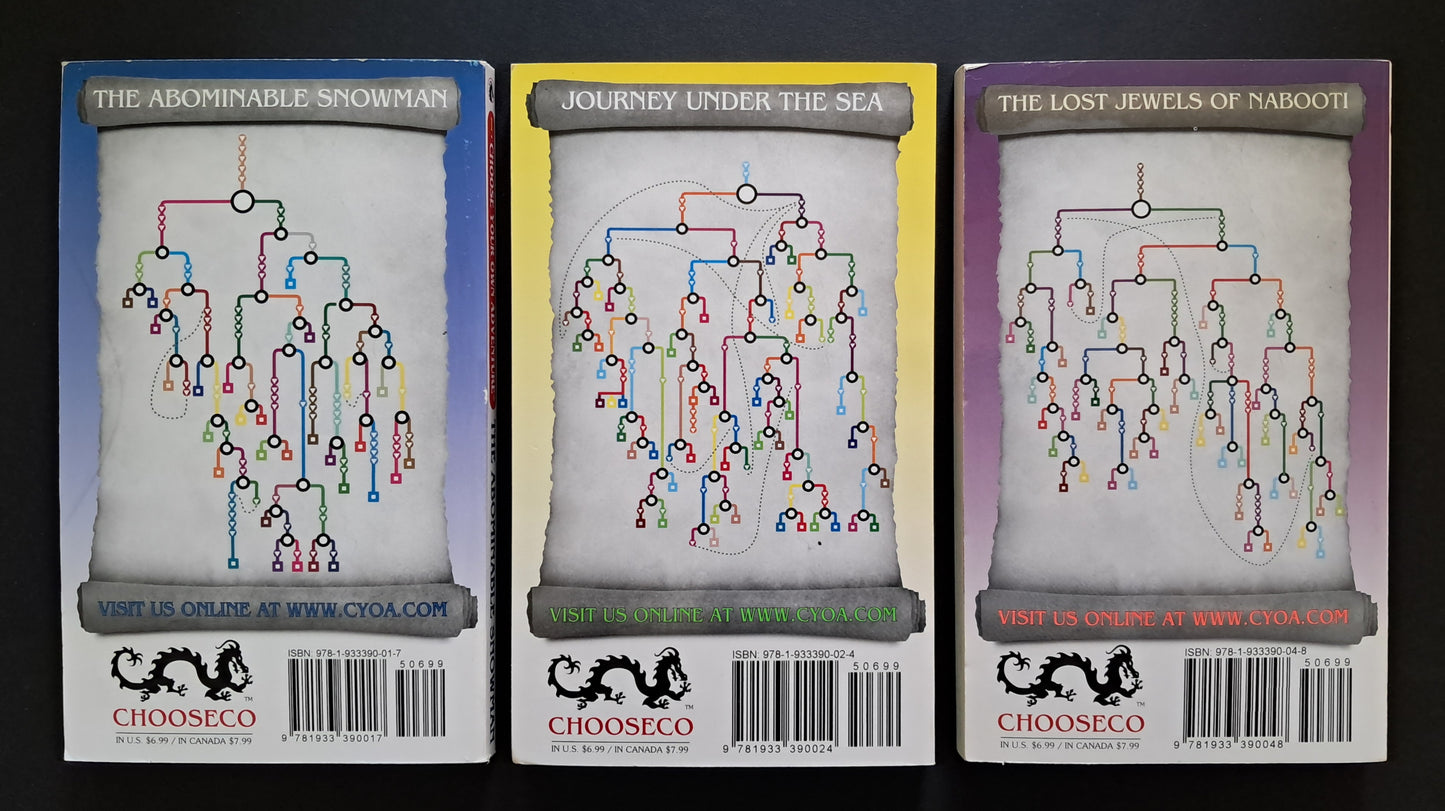 5 Βιβλία της σειράς "Choose your own adventure", solo gamebooks σε πακέτο