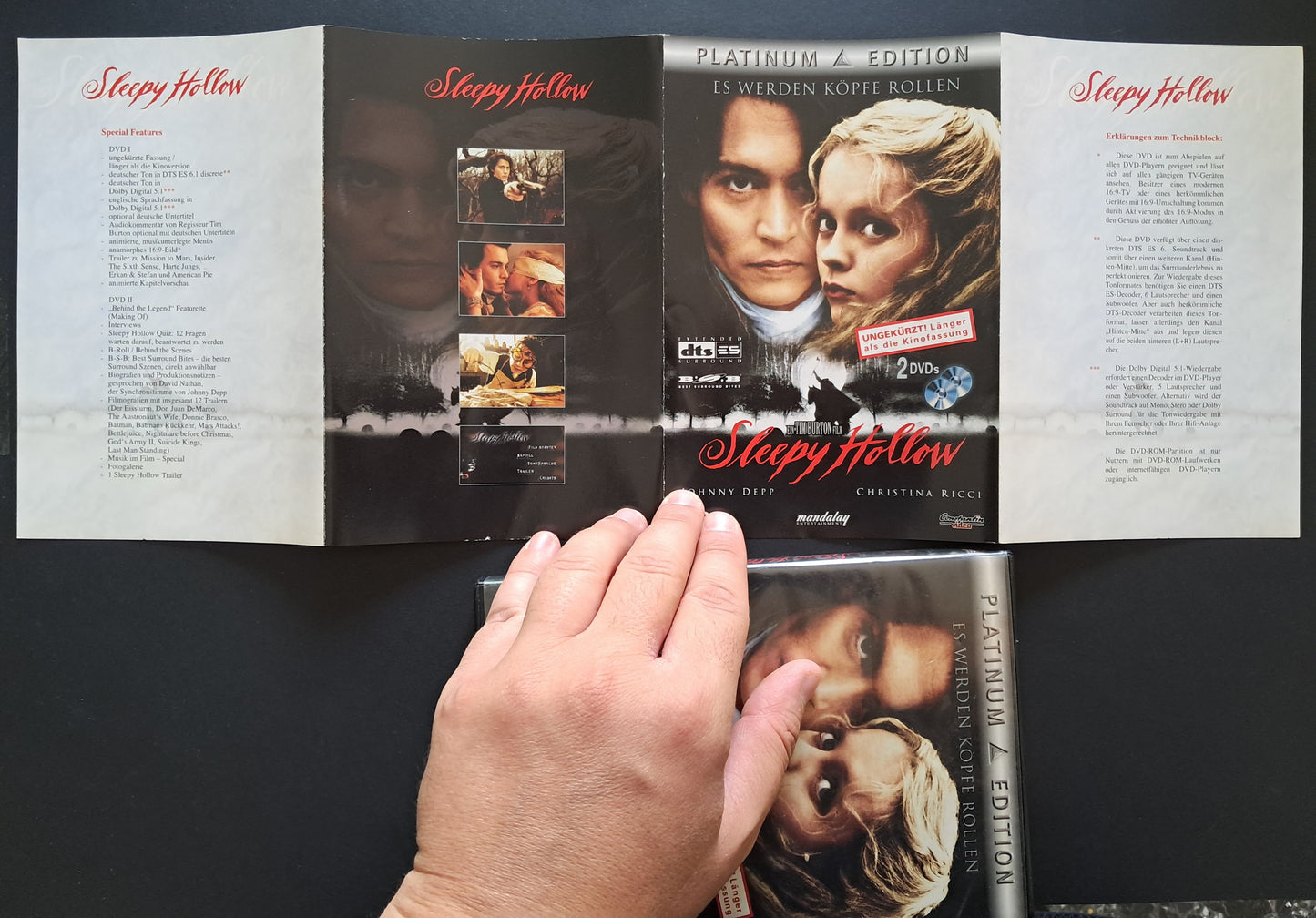 Sleepy Hollow Double DVD Platinum Edition (Tim Burton, 1999)