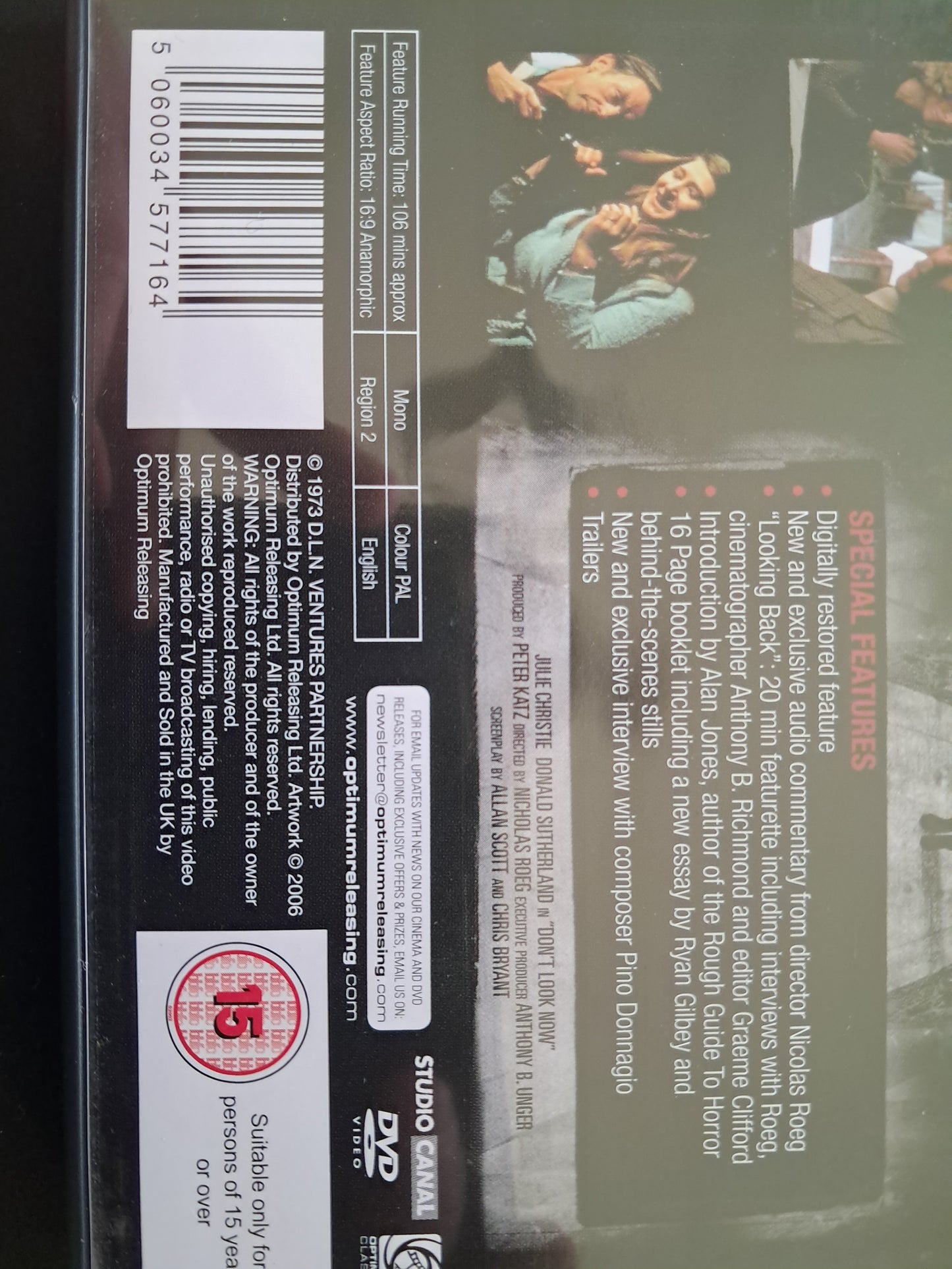 Don't Look Now DVD (Nicolas Roeg, 1973)