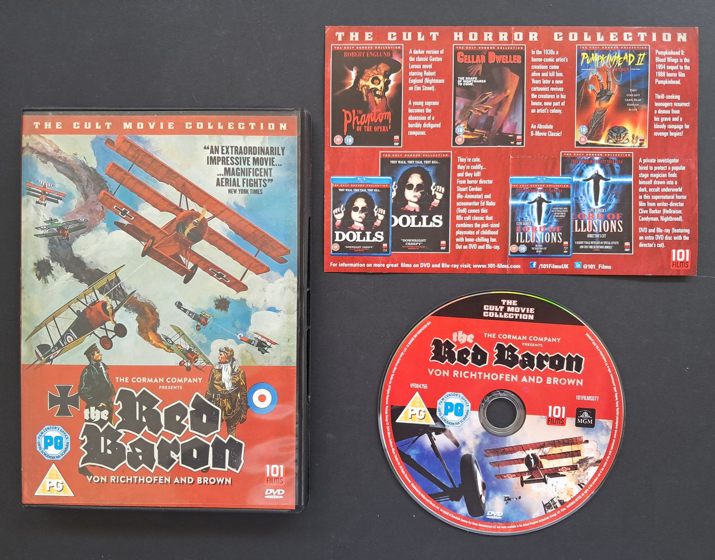 Red Baron aka Von Richthofen and Brown DVD (Roger Corman, 1971)