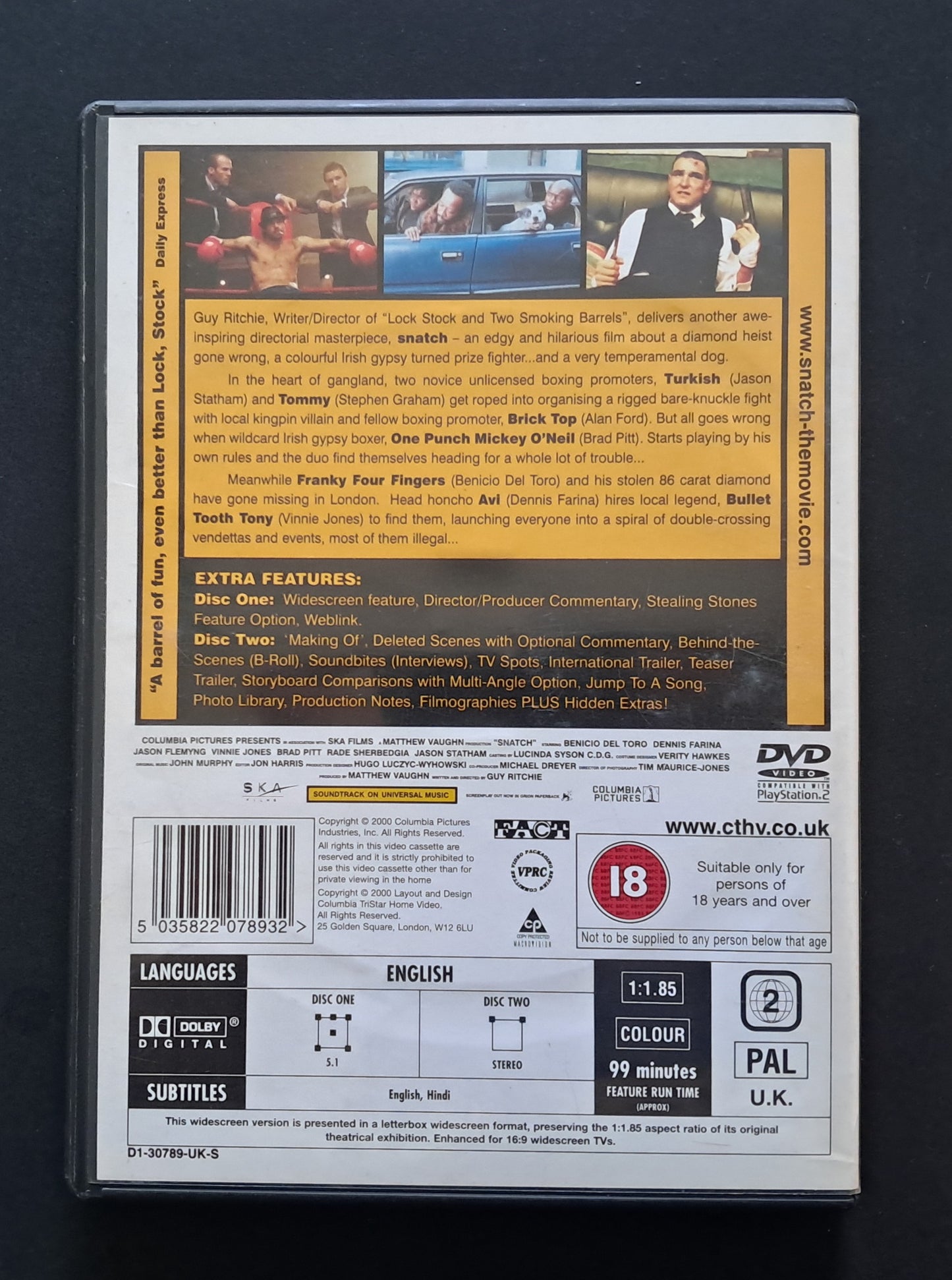 Snatch Double DVD ( Guy Ritchie, 2000)