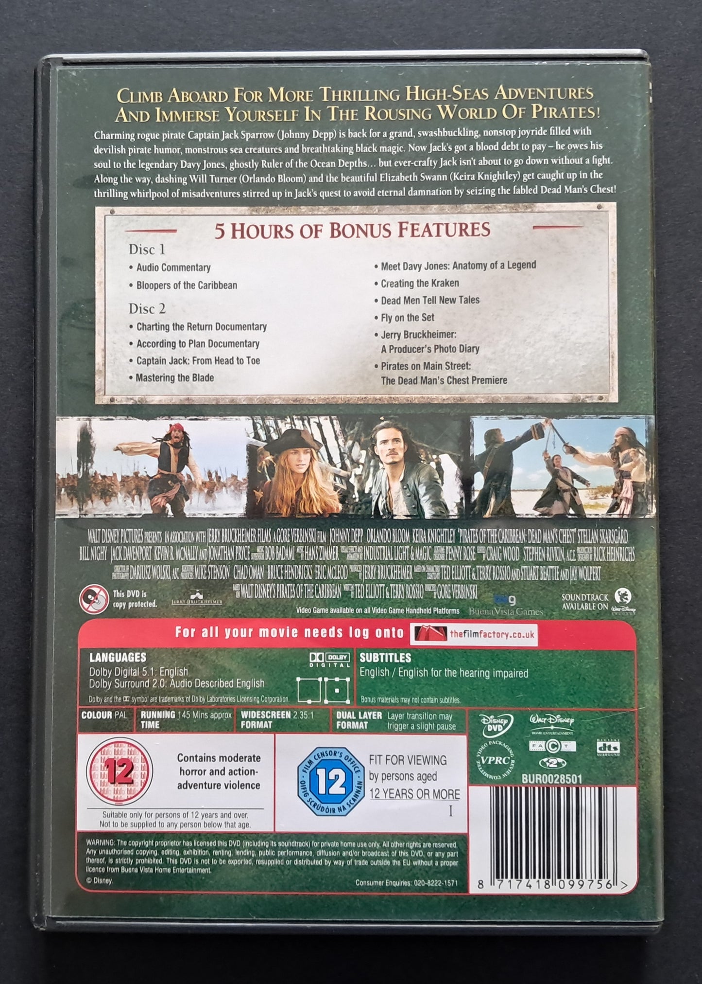 Pirates of the Caribbean: Dead Man's Chest Double DVD (Gore Verbinski, 2006)