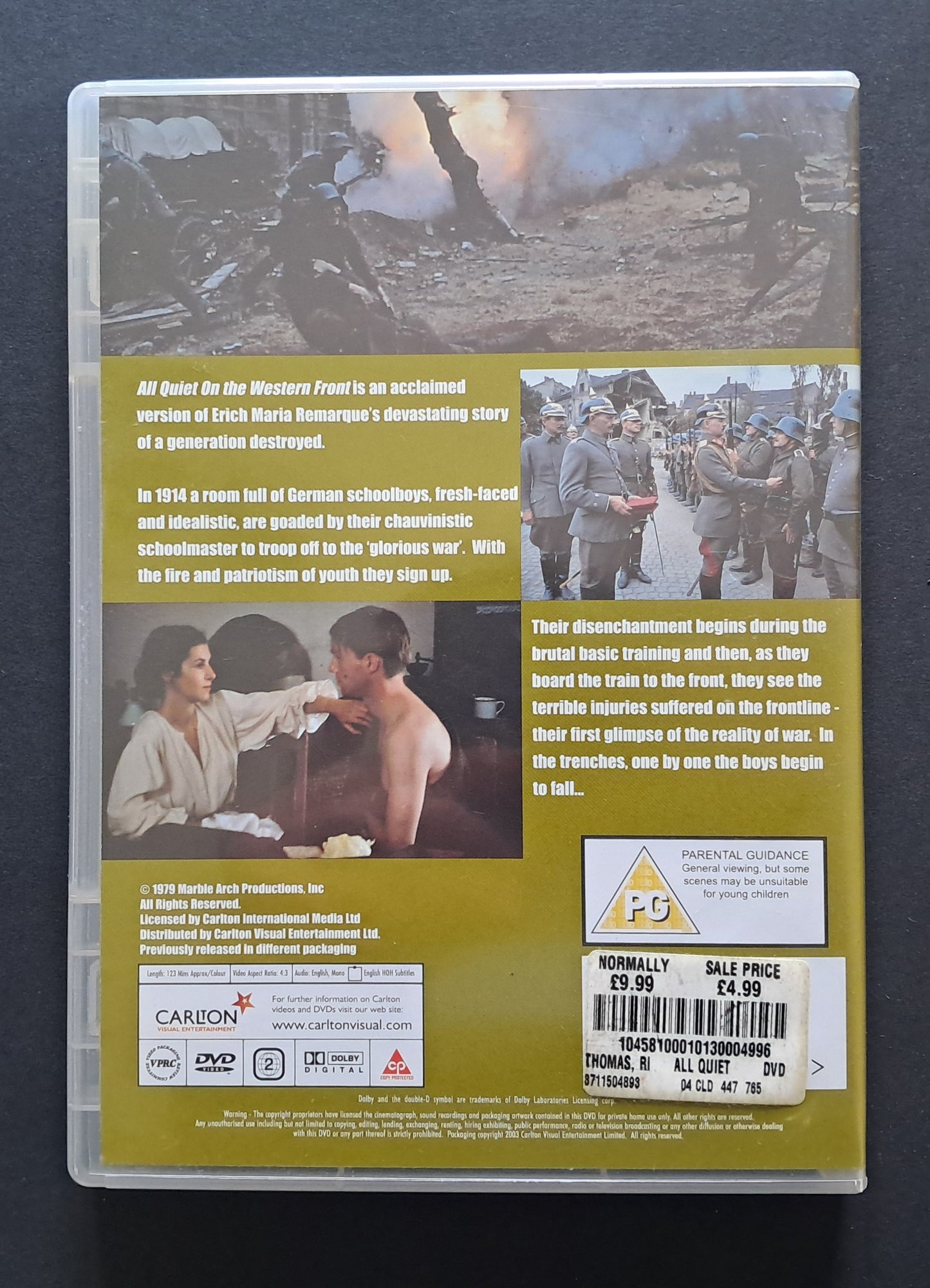 All Quiet on the Western Front DVD (Delbert Man, 1979)
