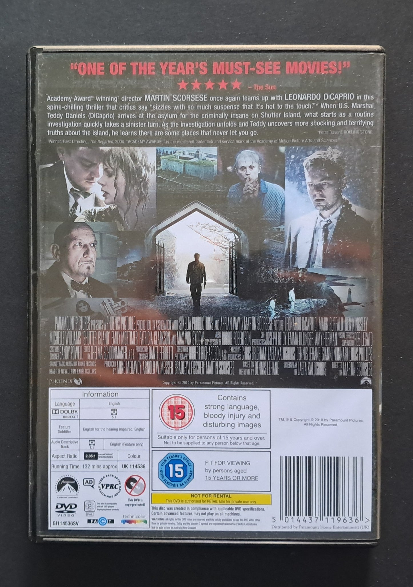 Shutter Island DVD (Martin Scorsese, 2010)