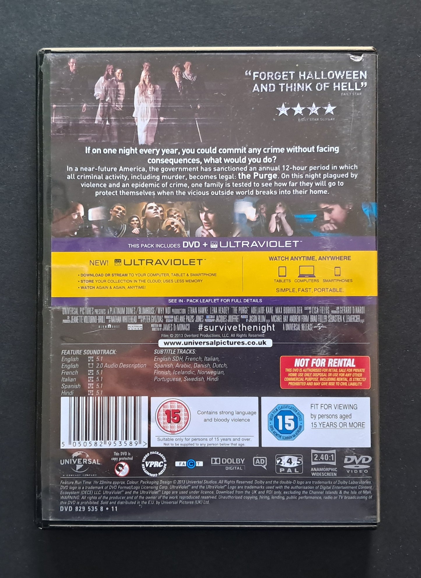 The Purge DVD (James Demonaco, 2013)