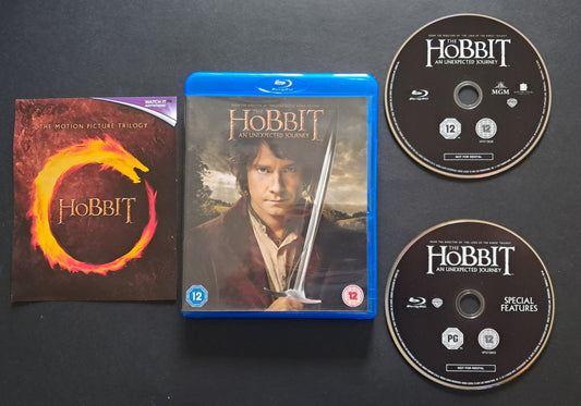 The Hobbit: An Unexpected Journey Blu Ray DVD (Peter Jackson, 2012)