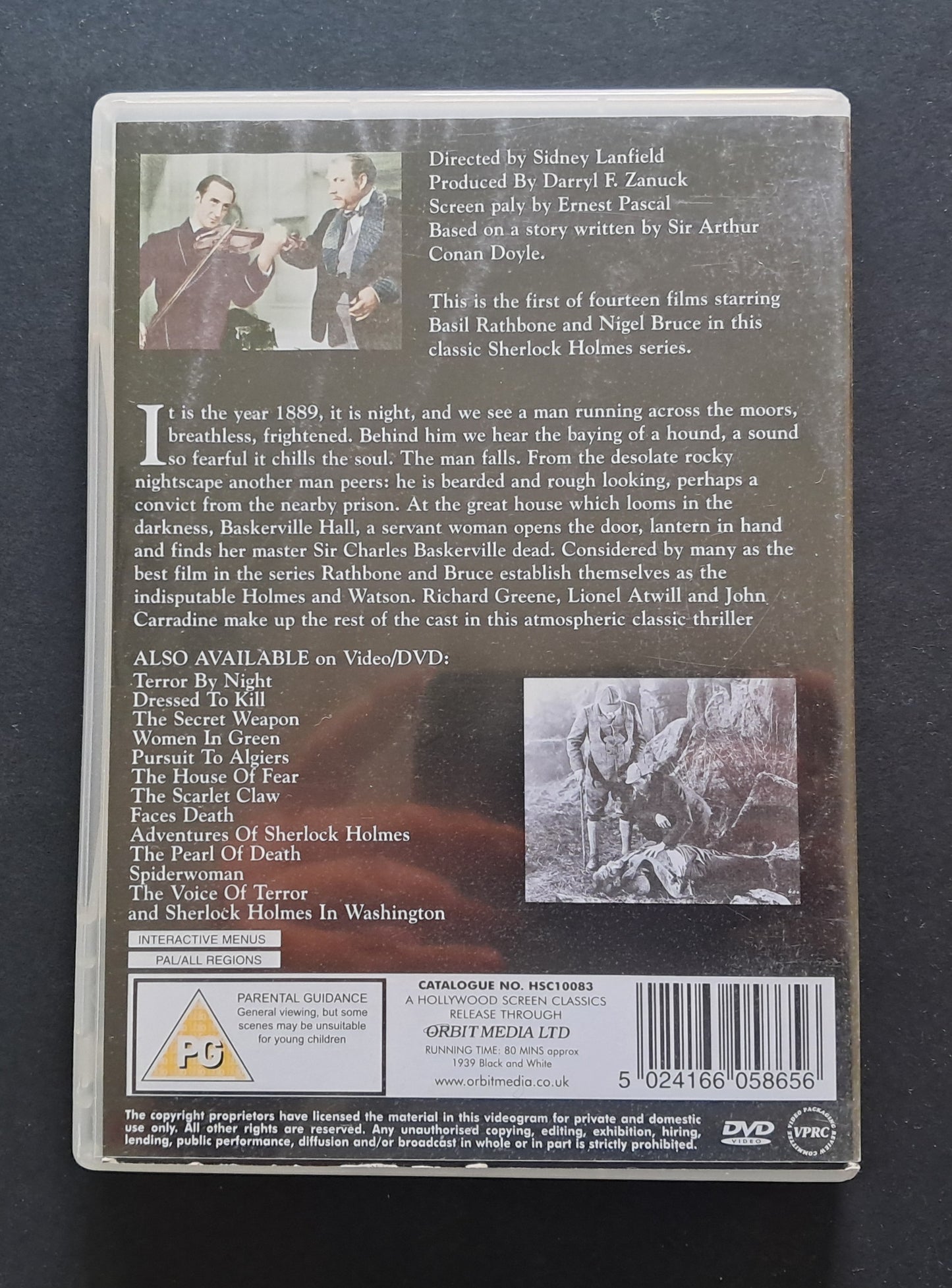 The Hound of the Baskervilles DVD (Sidney Lanfield, 1939)