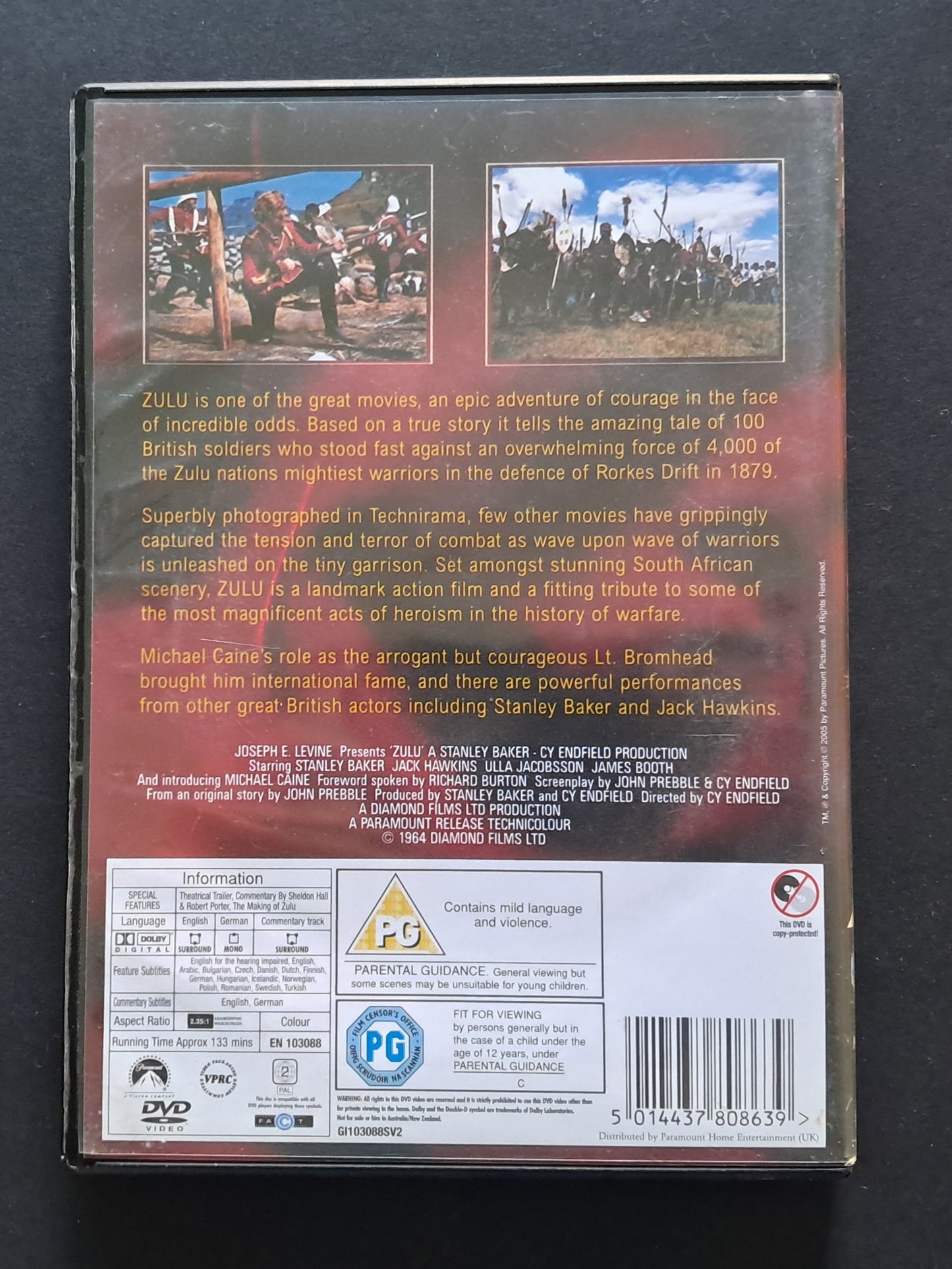 ZULU DVD (Cy Enfield, 1964)