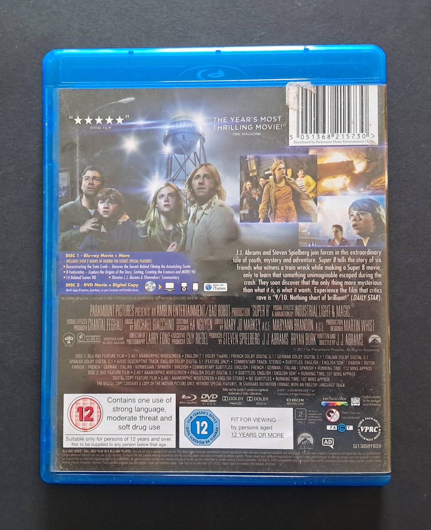 Super 8 Blu Ray Double Disc (J.J. Abrams, 2011)