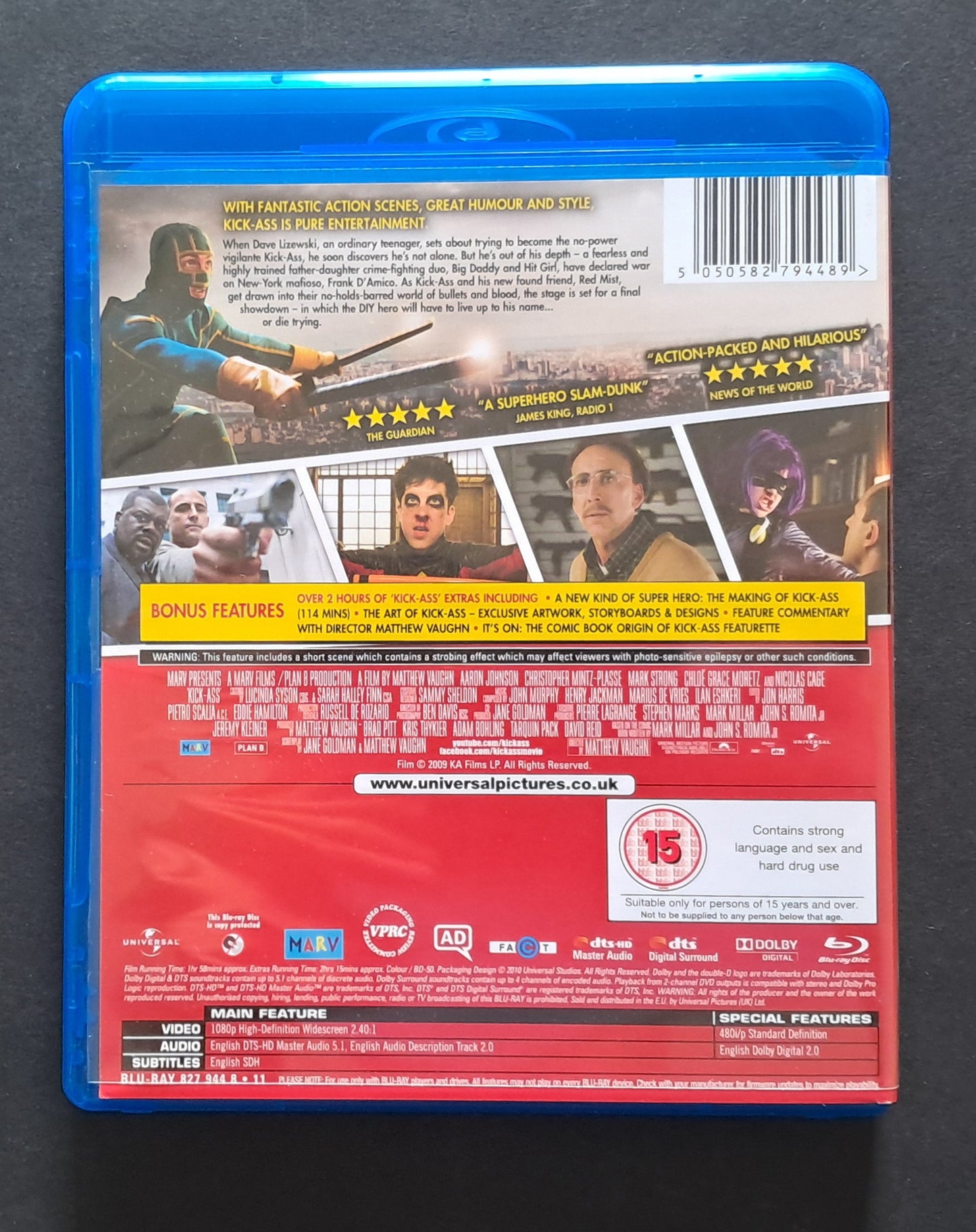 Kick Ass Blu Ray (Matthew Vaughn, 2010)