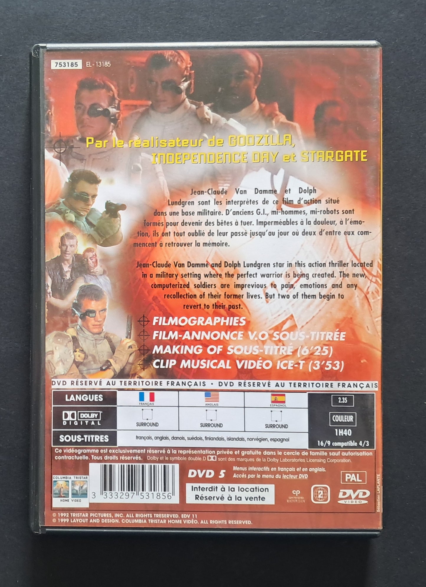 Universal Soldier DVD (Roland Emmerich ,1992)