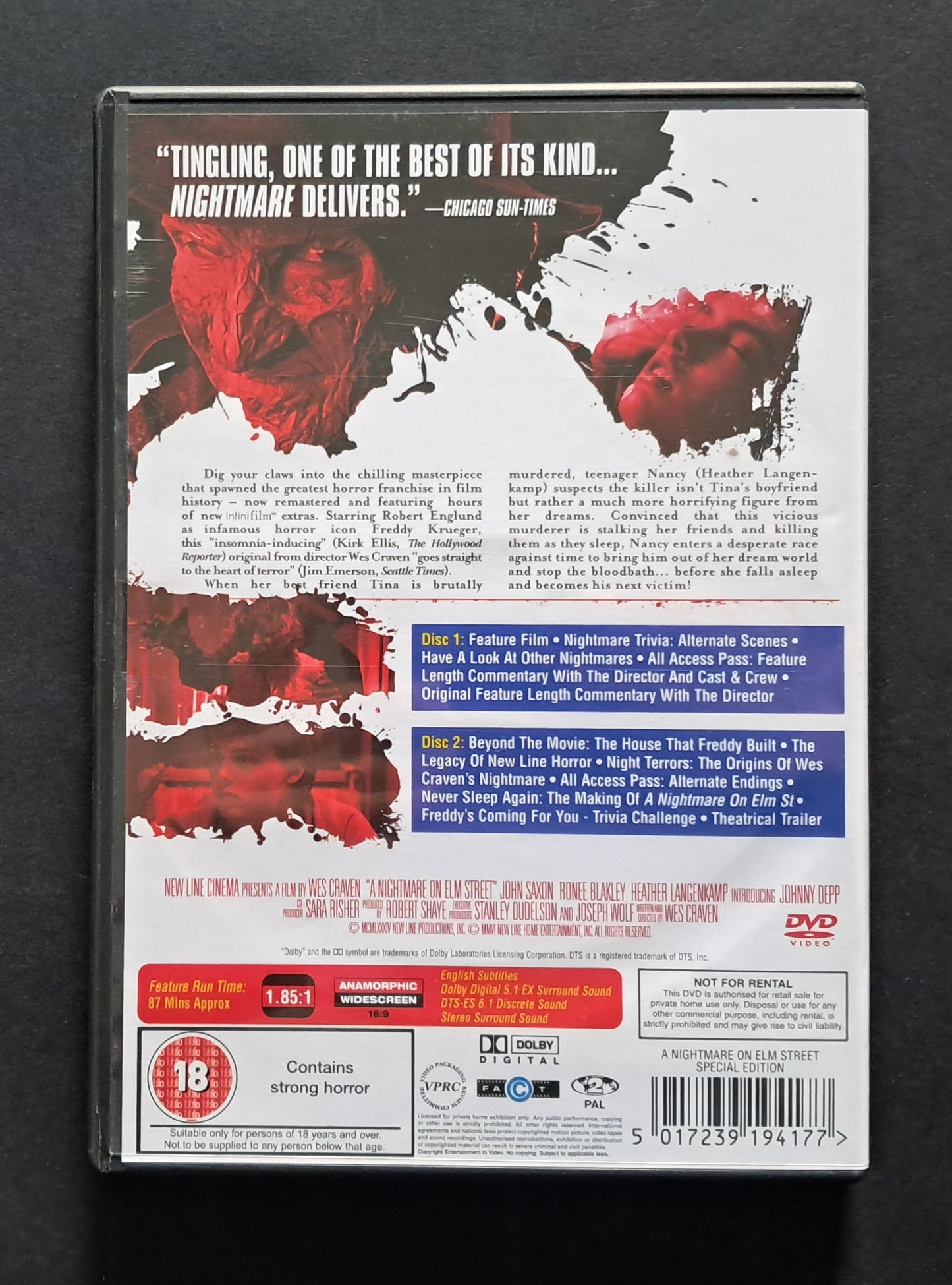 The Nigthmare on Elm Street Double DVD (Wes Craven, 1984)