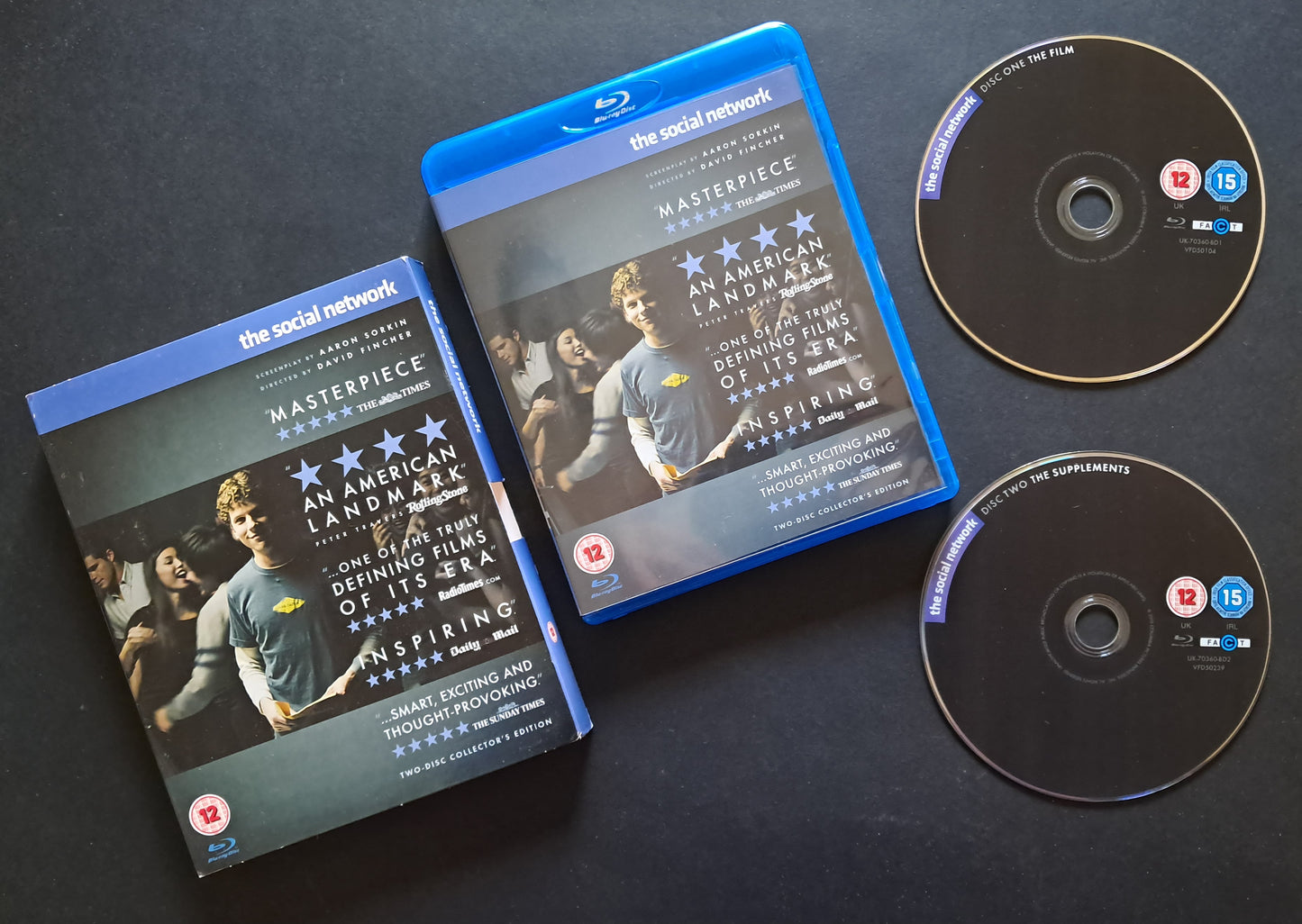The Social Network Blu-Ray Double Disc (David Fincher, 2010)