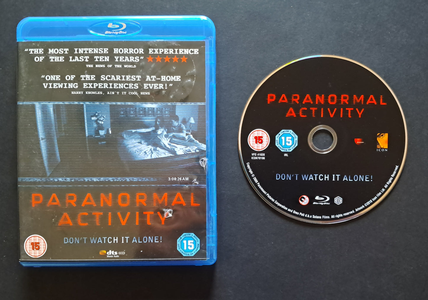 Paranormal Activity Blu Ray (Oren Peli, 2007)