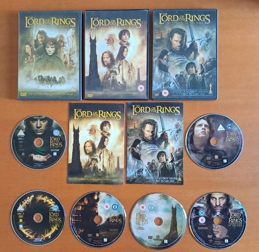 Lord of the Rings Trilogy Double DVDs (Peter Jackson, 2001, 2002, 2003)