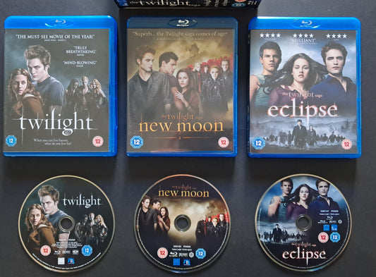Twilight Trilogy Blu Ray (2008, 2009, 2010)