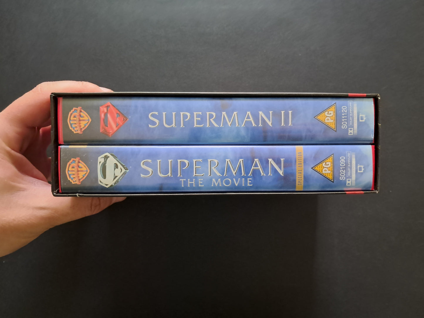 Superman 1 + 2 VHS Box (Richard Donner 1978, 1980)