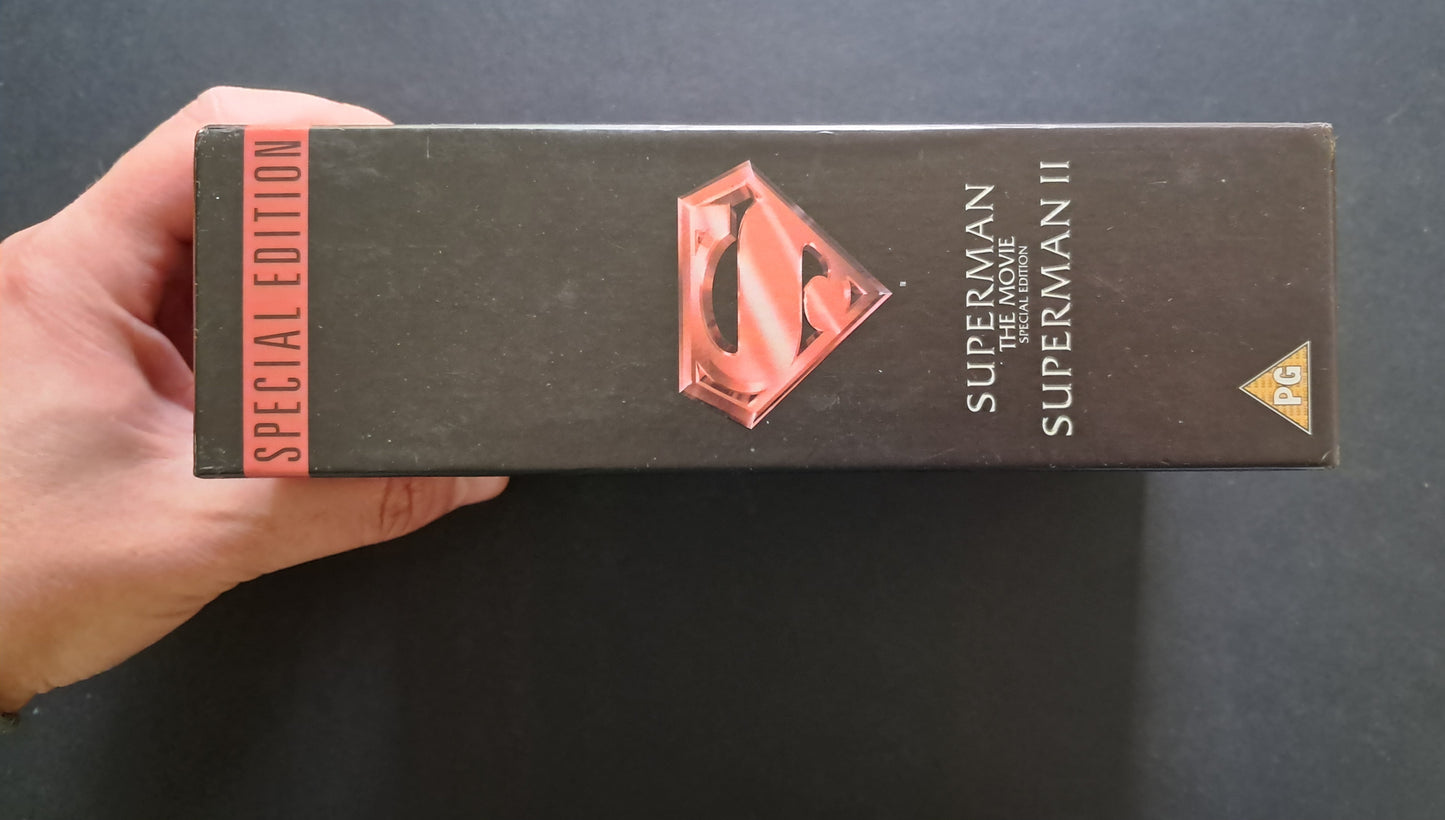 Superman 1 + 2 VHS Box (Richard Donner 1978, 1980)
