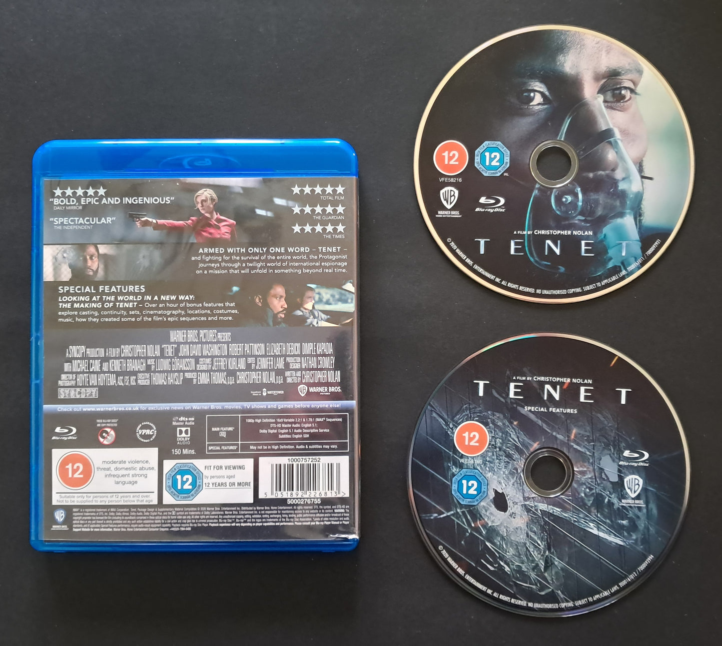 Tenet Blu Ray (Cristopher Nolan, 2020)