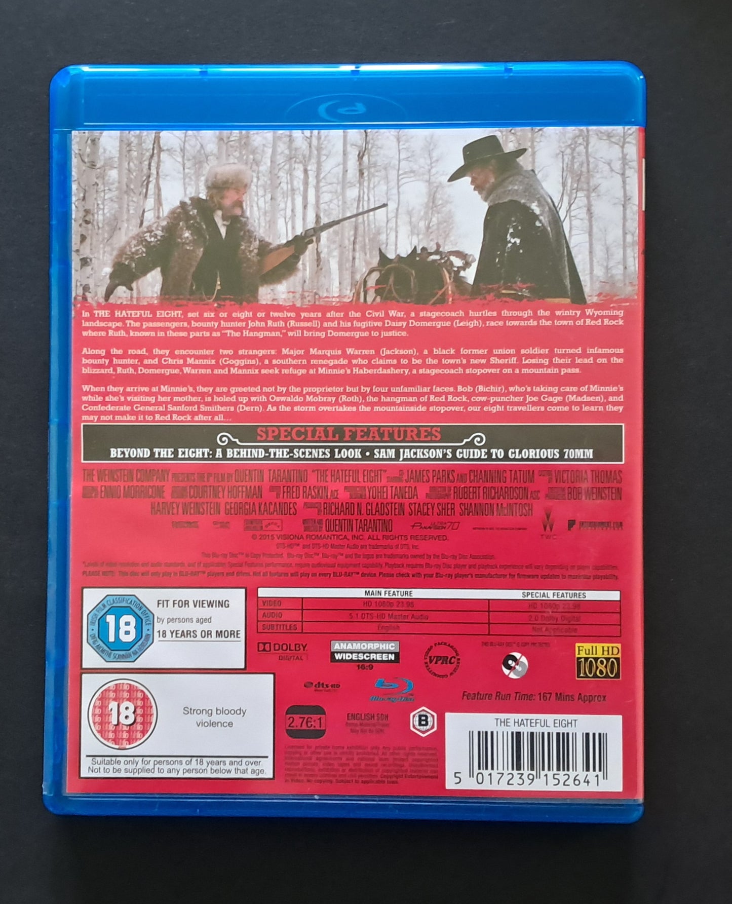 The Hateful Eight Blu Ray (Quentin Tarantino, 2015)