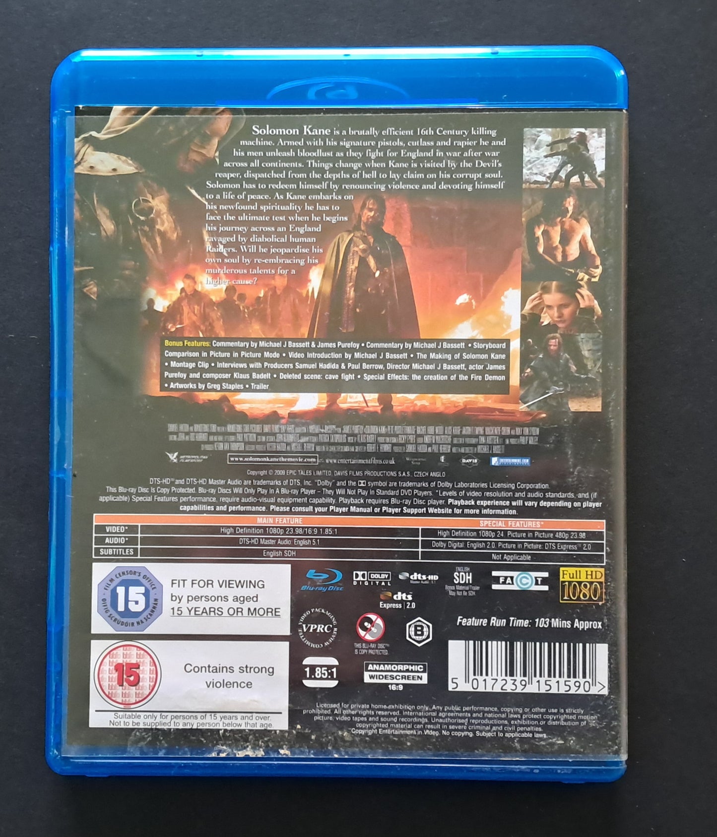 Solomon Kane Blu Ray (M.J. Bassett, 2009)