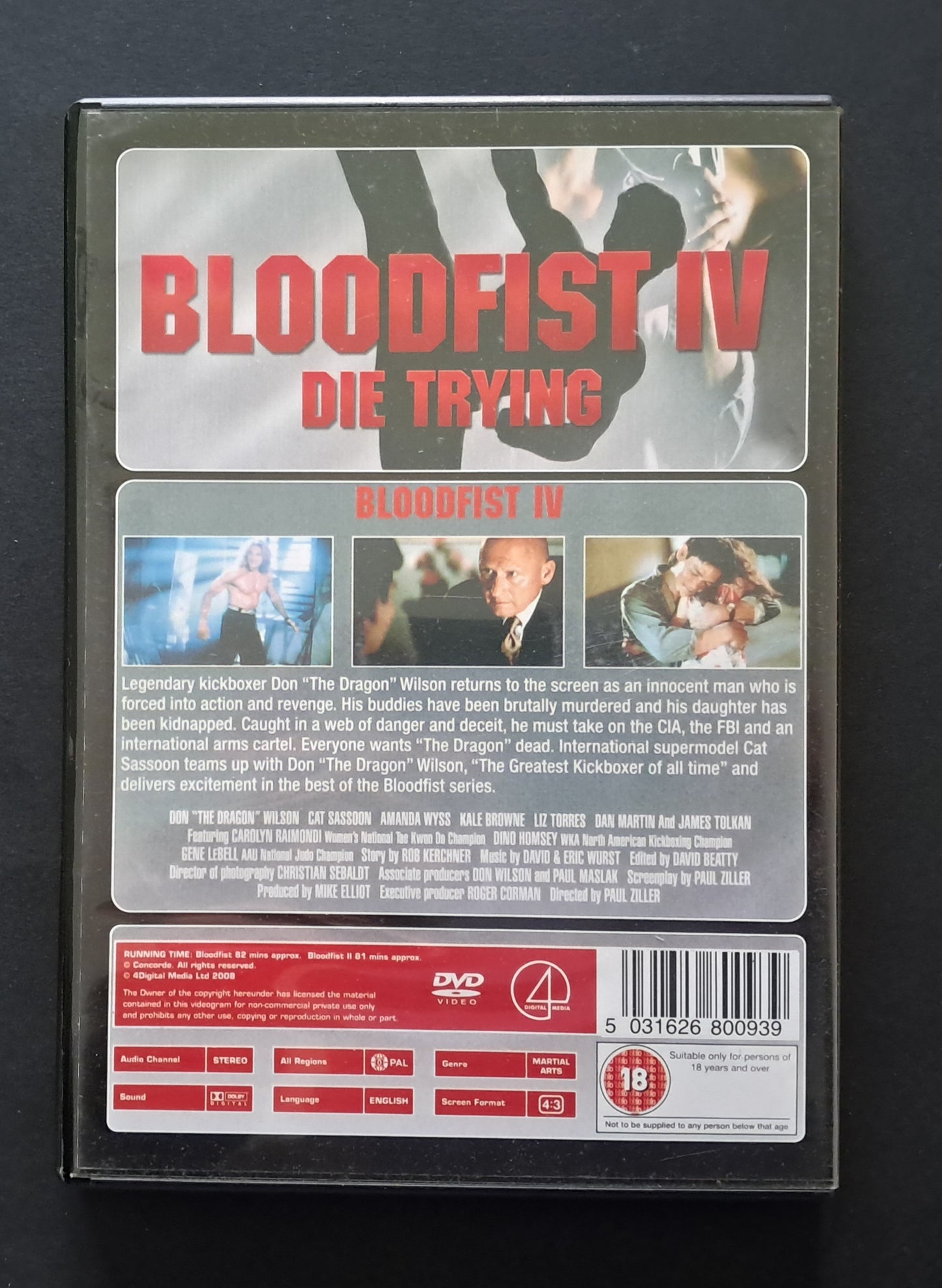 Bloodfist IV: Die Trying DVD (Paul Ziller, 1992)