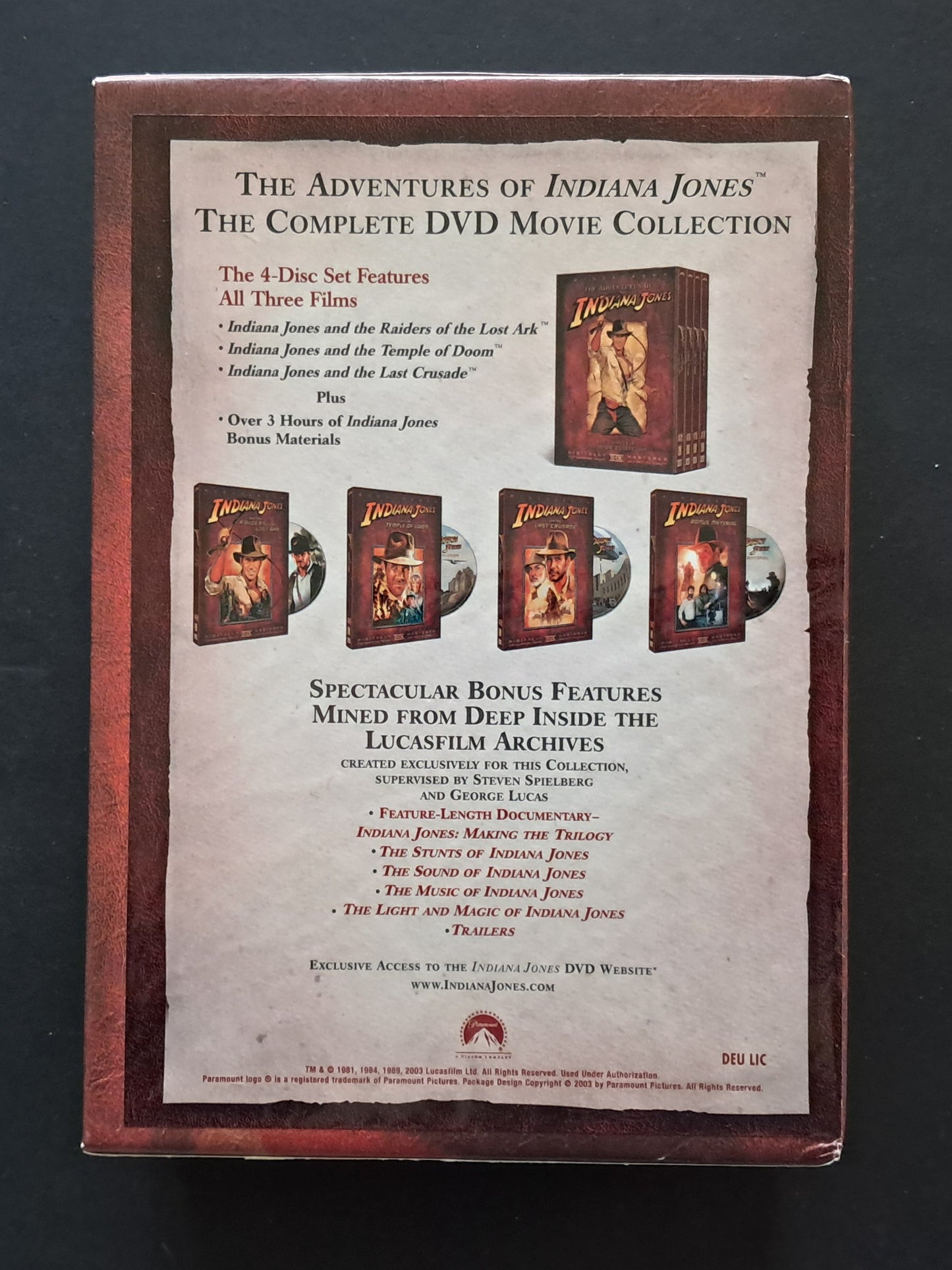 Indiana Jones 4 DVD Box Set