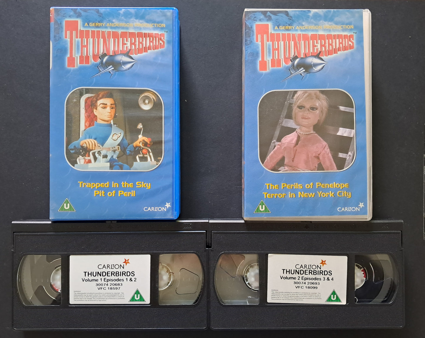 Thunderbirds Episodes 1,2 & 3,4 VHS Package (Gerry Anderson, 1965)