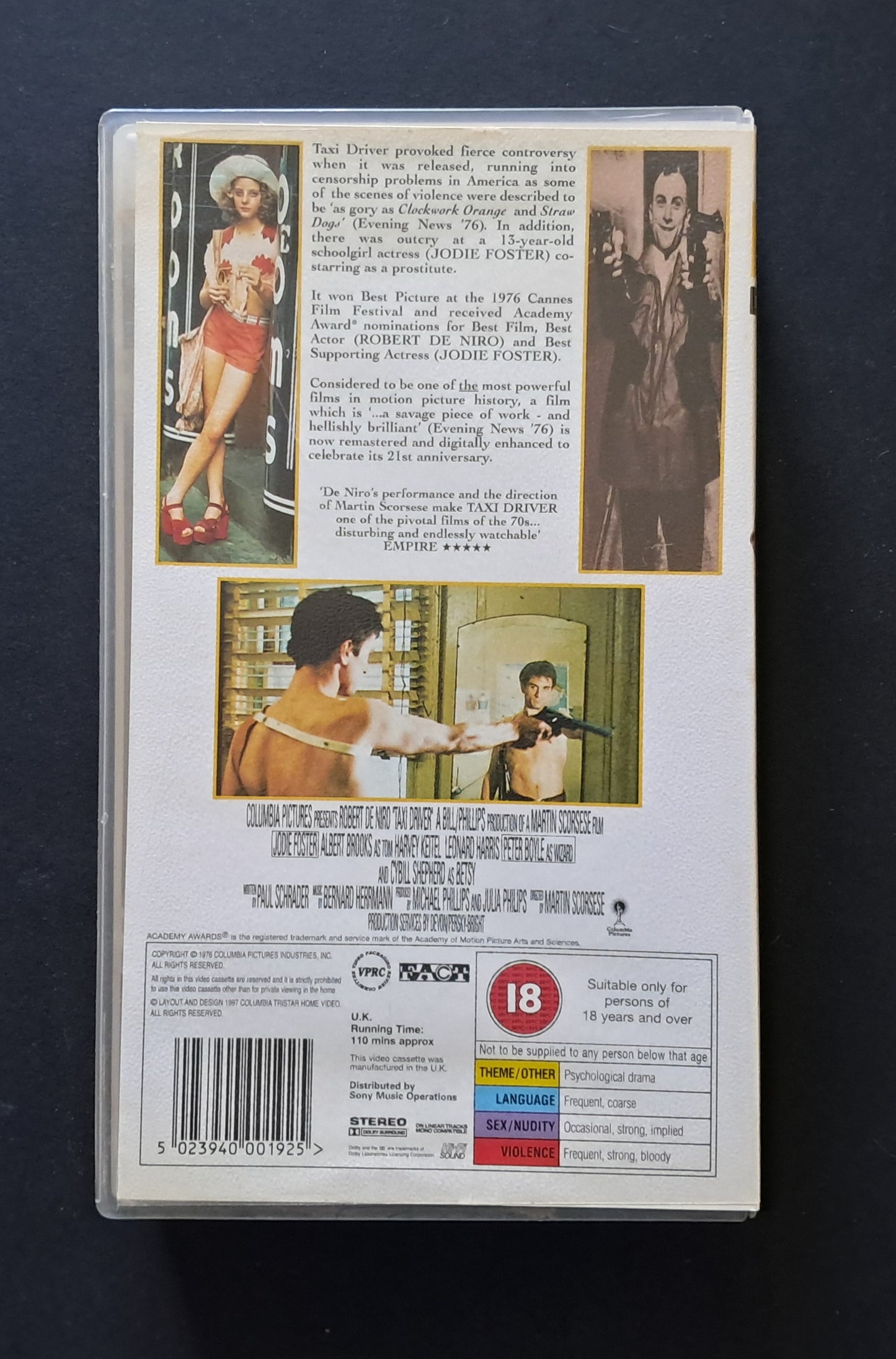 Taxi Driver VHS (Martin Scorsese, 1976)