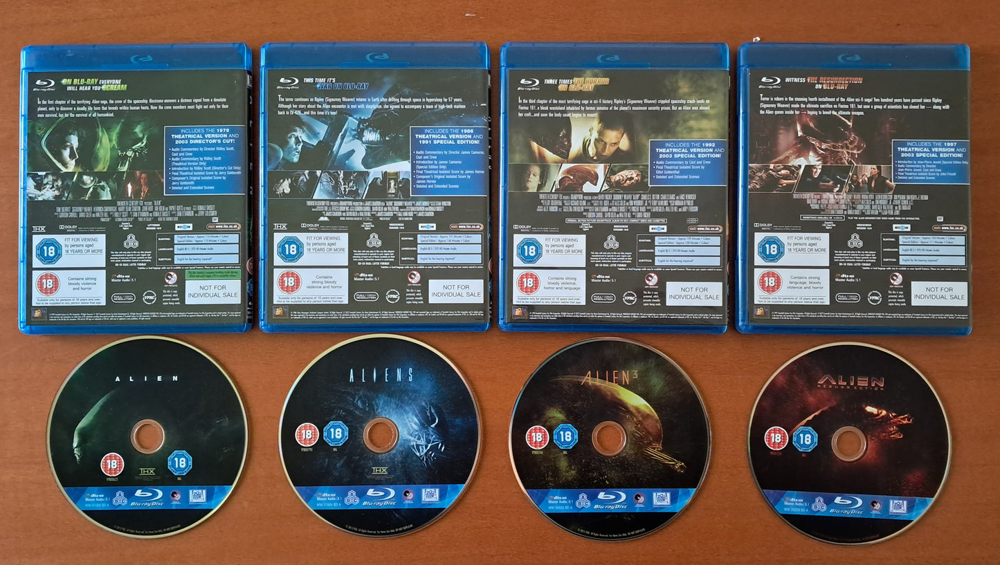 Alien Blu Ray Box Quadrilogy