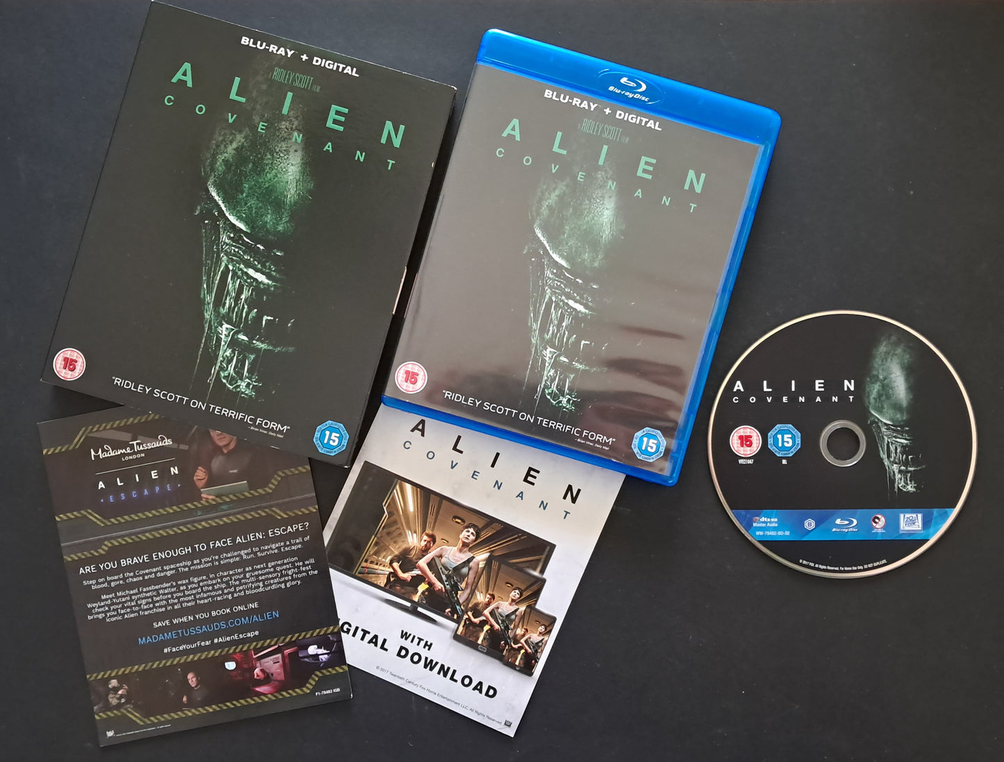 Alien: Covenant Blu Ray (Ridley Scott, 2017)