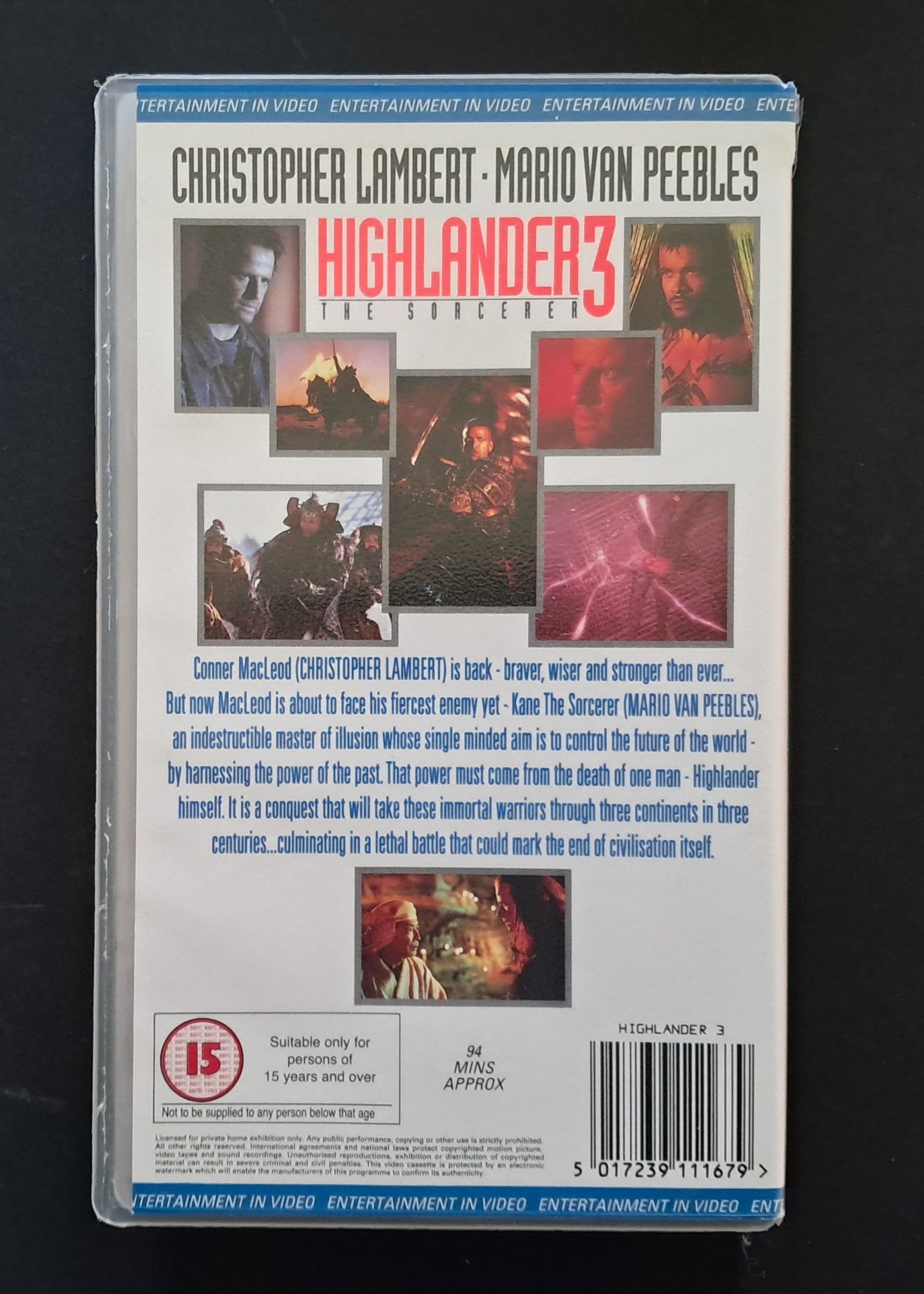Highlander 1,2 & 3 VHS