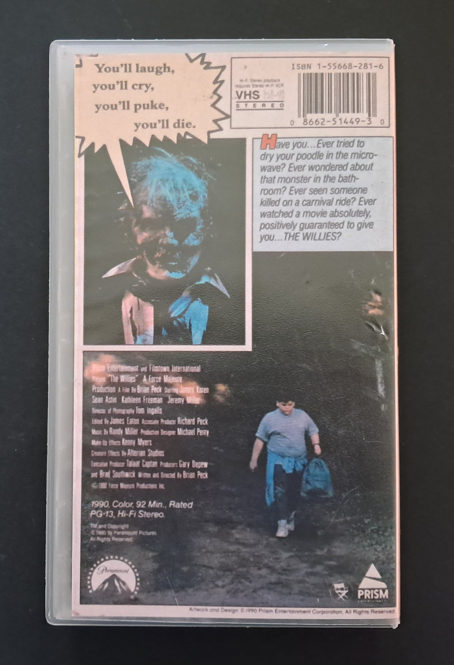 The Willies VHS (Brian Peck, 1990)