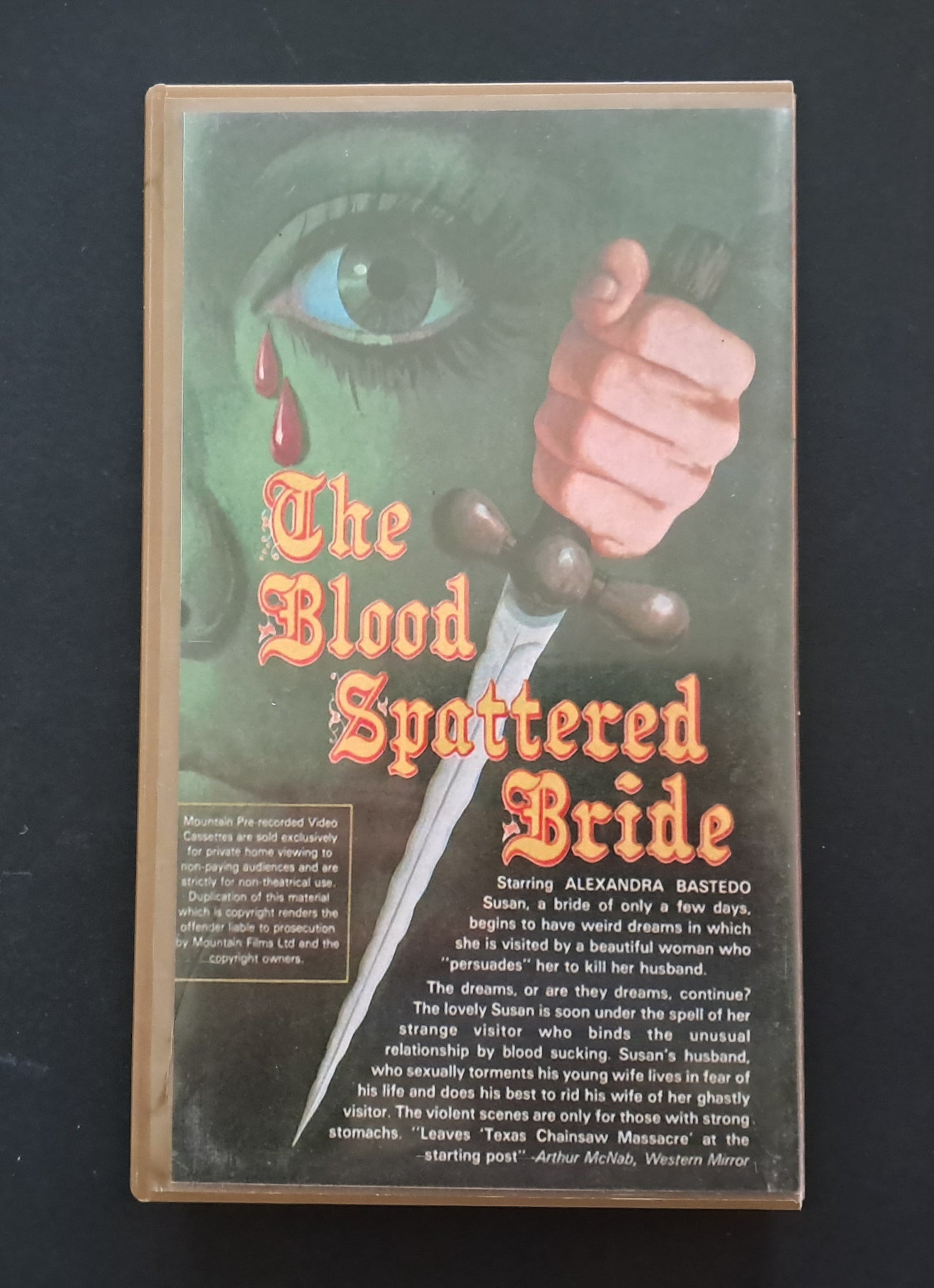 The Blood Spattered Bride aka La novia ensangrentada VHS ( Vicente Aranda, 1972)