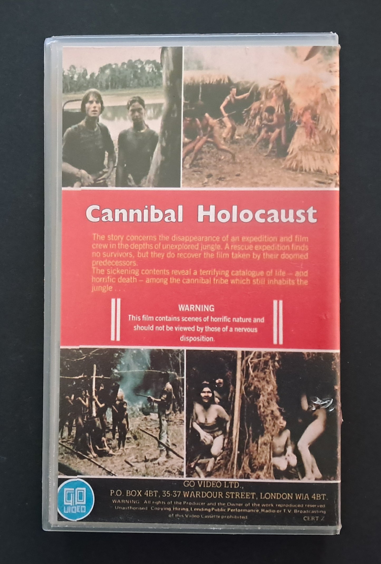 Cannibal Holocaust VHS (Ruggero Deodato, 1980)
